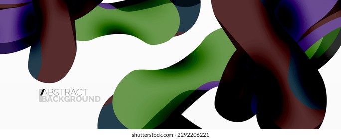 Papel geométrico creativo. Fondo de composición de formas de dispersión. Plantilla de negocio de Techno para papel de pared, banner, fondo o aterrizaje