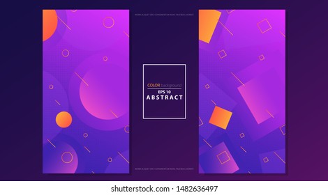 Creative geometric wallpaper. Trendy abstract flow gradient shapes composition. Applicable for gift card, Poster on wall poster template, landing page, ui, ux ,ax,coverbook, baner, social media posted