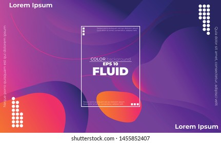 Creative geometric wallpaper. Trendy fluid flow gradient shapes composition. Visual Supply Company background for gift card,  Poster on wall poster template,  landing page, ui, ux ,coverbook,  baner, 