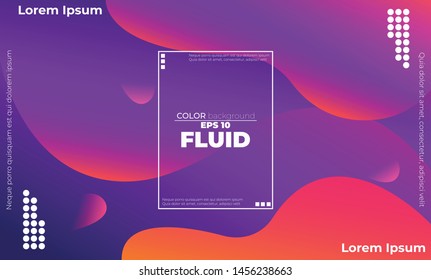 Creative geometric wallpaper. Trendy fluid flow gradient shapes composition. Applicable for gift card,  Poster on wall poster template,  landing page, ui, ux ,coverbook,  baner, social media posted,