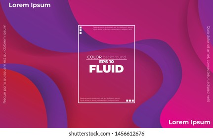 Creative geometric wallpaper. Trendy fluid flow gradient shapes composition. Applicable for gift card,  Poster on wall poster template,  landing page, ui, ux ,coverbook,  baner, social media posted,