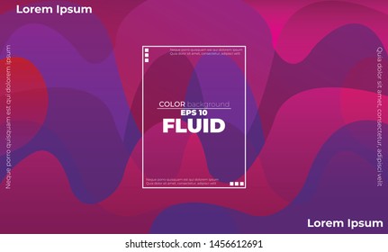 Creative geometric wallpaper. Trendy fluid flow gradient shapes composition. Applicable for gift card,  Poster on wall poster template,  landing page, ui, ux ,coverbook,  baner, social media posted,
