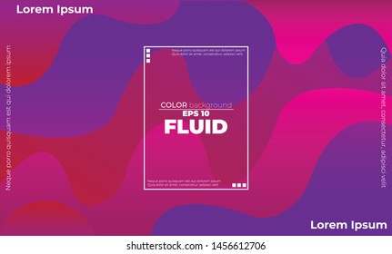 Creative geometric wallpaper. Trendy fluid flow gradient shapes composition. Applicable for gift card,  Poster on wall poster template,  landing page, ui, ux ,coverbook,  baner, social media posted,