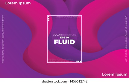 Creative geometric wallpaper. Trendy fluid flow gradient shapes composition. Applicable for gift card,  Poster on wall poster template,  landing page, ui, ux ,coverbook,  baner, social media posted,