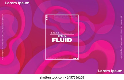 Papel de pared geométrico creativo. Composición de formas de degradado de flujo de fluido de moda. Aplicable a la tarjeta de regalo, el afiche en la pared, la página de inicio, ui, ux ,coverbook, baner, medios sociales publicados,
