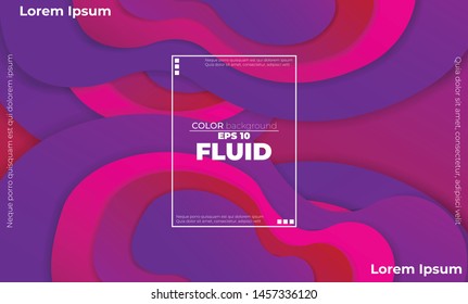 Creative geometric wallpaper. Trendy fluid flow gradient shapes composition. Applicable for gift card,  Poster on wall poster template,  landing page, ui, ux ,coverbook,  baner, social media posted,