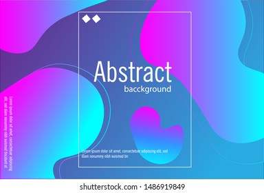 Creative geometric wallpaper. Trendy fluid flow gradient shapes composition. Applicable for gift card, Poster on wall poster template, landing page, ui, ux ,coverbook, baner, social media posted