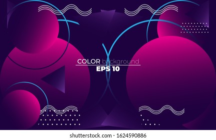 Creative geometric wallpaper. Trendy fluid flow gradient shapes composition. Visual Supply Company background for gift card,  Poster on wall poster template,  landing page, ui, ux ,coverbook,  baner,