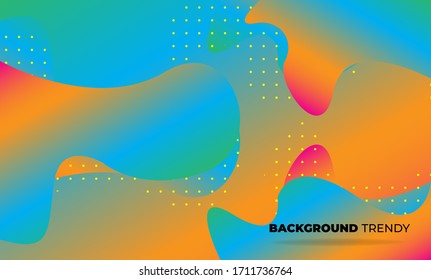 Papel de pared geométrico creativo. Composición de formas de degradado de flujo de fluido de moda. Fondo de Visual Supply Company para tarjeta de regalo, plantilla de póster en pared, página de inicio, ui, ux, coverbook, baner, 