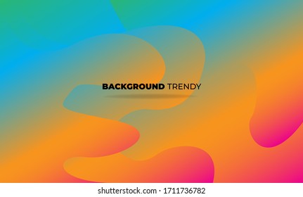 Creative geometric wallpaper. Trendy fluid flow gradient shapes composition. Visual Supply Company background for gift card,  Poster on wall poster template,  landing page, ui, ux ,coverbook,  baner, 