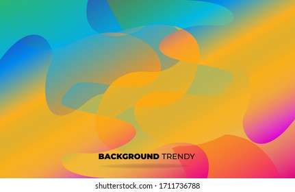 Creative geometric wallpaper. Trendy fluid flow gradient shapes composition. Visual Supply Company background for gift card,  Poster on wall poster template,  landing page, ui, ux ,coverbook,  baner, 