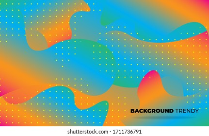Creative geometric wallpaper. Trendy fluid flow gradient shapes composition. Visual Supply Company background for gift card,  Poster on wall poster template,  landing page, ui, ux ,coverbook,  baner, 