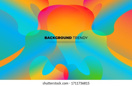 Creative geometric wallpaper. Trendy fluid flow gradient shapes composition. Visual Supply Company background for gift card,  Poster on wall poster template,  landing page, ui, ux ,coverbook,  baner, 