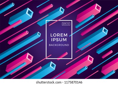 Creative geometric wallpaper. Trendy gradient shapes composition