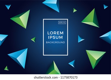 Creative geometric wallpaper. Trendy gradient shapes composition
