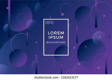 Creative geometric wallpaper. Trendy gradient shapes composition