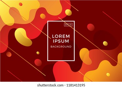 Creative geometric wallpaper. Trendy gradient shapes composition