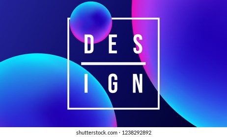 Creative geometric wallpaper. Trendy gradient shapes composition. Eps10 vector.
