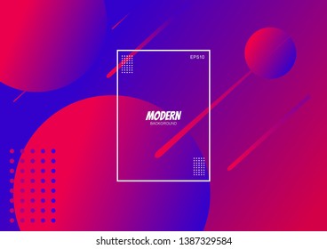 	
Creative geometric wallpaper. Trendy gradient shapes composition. Vector design