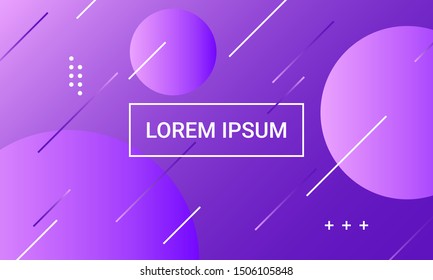 Creative geometric wallpaper. Trendy gradient shapes composition. Eps10 vector.