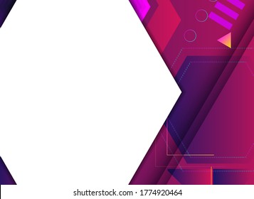 Creative geometric wallpaper. Trendy gradient shapes composition. Eps10 vector.
