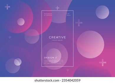 Creative geometric wallpaper. Trendy gradient shapes composition. Eps10 vector.