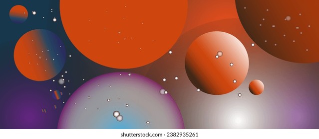 Creative geometric wallpaper. Trendy gradient shape composition. Vector