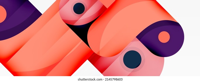 Creative geometric wallpaper. Trendy minimal abstract background. Techno business template for wallpaper, banner, background or landing