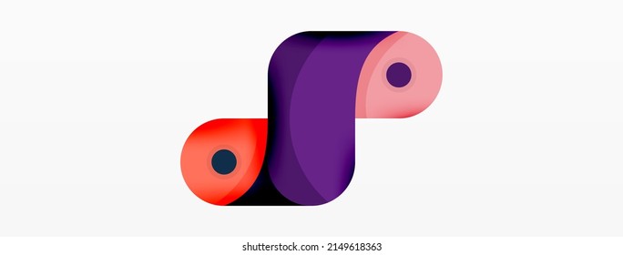 Creative geometric wallpaper. Trendy minimal abstract background. Techno business template for wallpaper, banner, background or landing