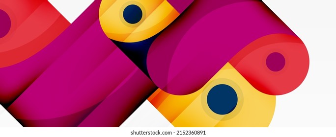 Creative geometric wallpaper. Trendy minimal abstract background. Techno business template for wallpaper, banner, background or landing