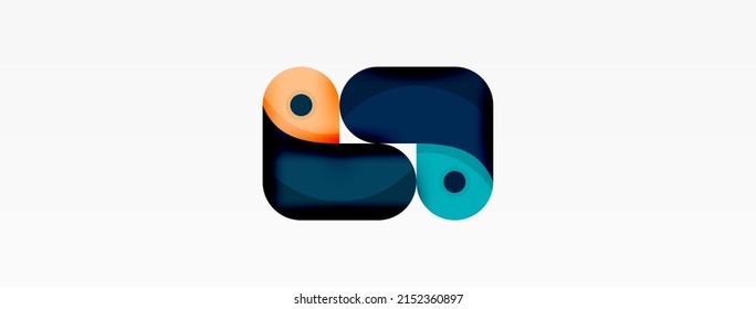 Creative geometric wallpaper. Trendy minimal abstract background. Techno business template for wallpaper, banner, background or landing