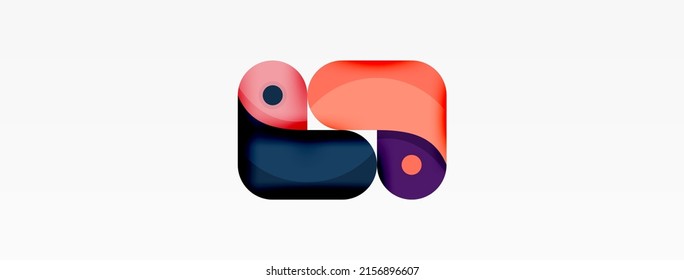 Creative geometric wallpaper. Trendy minimal abstract background. Techno business template for wallpaper, banner, background or landing