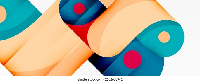 Papel geométrico creativo. fondo abstracto moderno y minimalista. Plantilla de negocio de Techno para papel de pared, banner, fondo o aterrizaje