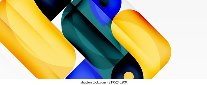 Creative geometric wallpaper. Trendy minimal abstract background. Techno business template for wallpaper, banner, background or landing
