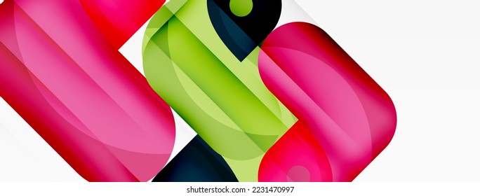 Creative geometric wallpaper. Trendy minimal abstract background. Techno business template for wallpaper, banner, background or landing