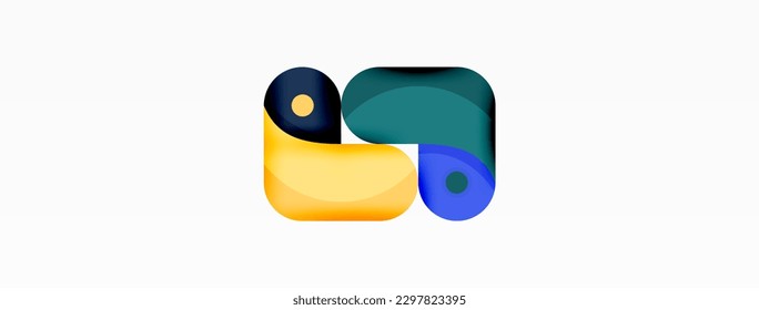 Creative geometric wallpaper. Trendy minimal abstract background. Techno business template for wallpaper, banner, background or landing