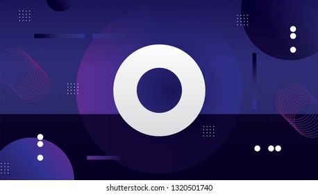 Creative geometric wallpaper. Trendy simple shapes with trendy gradients. Minimal geometric background. Line, shape, round, point/
