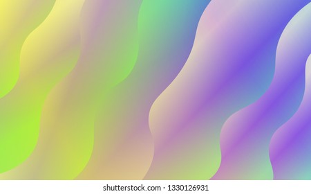 creative geometric wave shape with gradient color. Vector illustration. Design for landing page