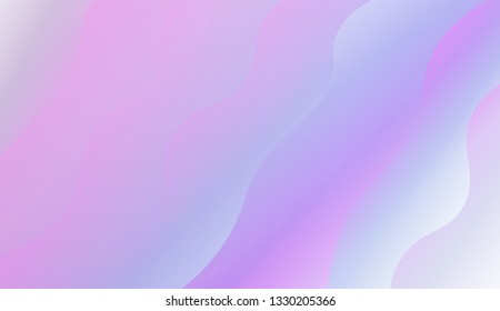creative geometric wave shape with gradient color. Vector illustration. Design for golographic composition.