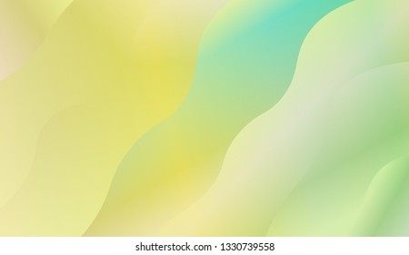 creative geometric wave shape with gradient color. Vector illustration. Design for golographic composition.