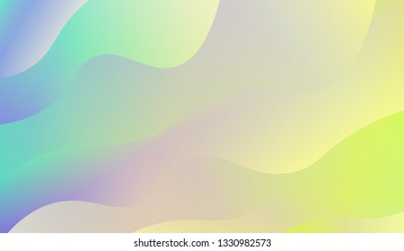 creative geometric wave shape with gradient color. Vector illustration. Design for landing page