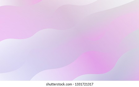 creative geometric wave shape with gradient color. Vector illustration. Design for landing page