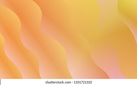 creative geometric wave shape with gradient color. Vector illustration. Design for landing page.
