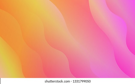 creative geometric wave shape with gradient color. Vector illustration. Design for landing page.