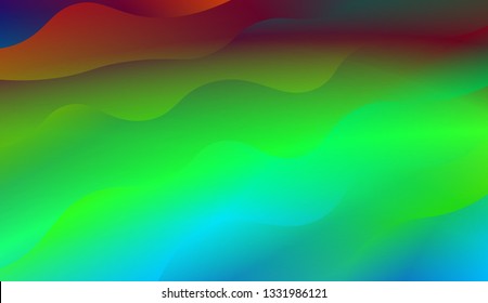 creative geometric wave shape with gradient color. Vector illustration. Design for landing page