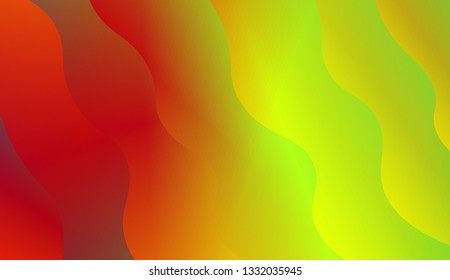 creative geometric wave shape with gradient color. Vector illustration. Design for golographic composition.