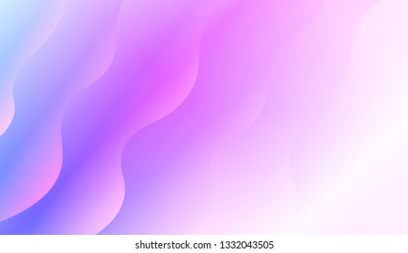 creative geometric wave shape with gradient color. Vector illustration. Design for landing page