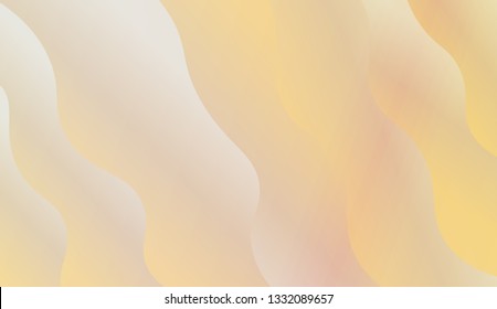 Creative geometric wave shape with gradient color. Vector illustration. Design for holographic composition.