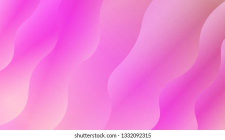 creative geometric wave shape with gradient color. Vector illustration. Design for golographic composition
