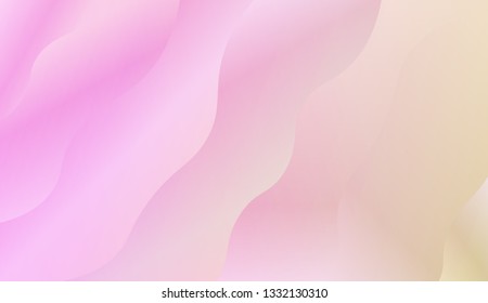 creative geometric wave shape with gradient color. Vector illustration. Design for landing page